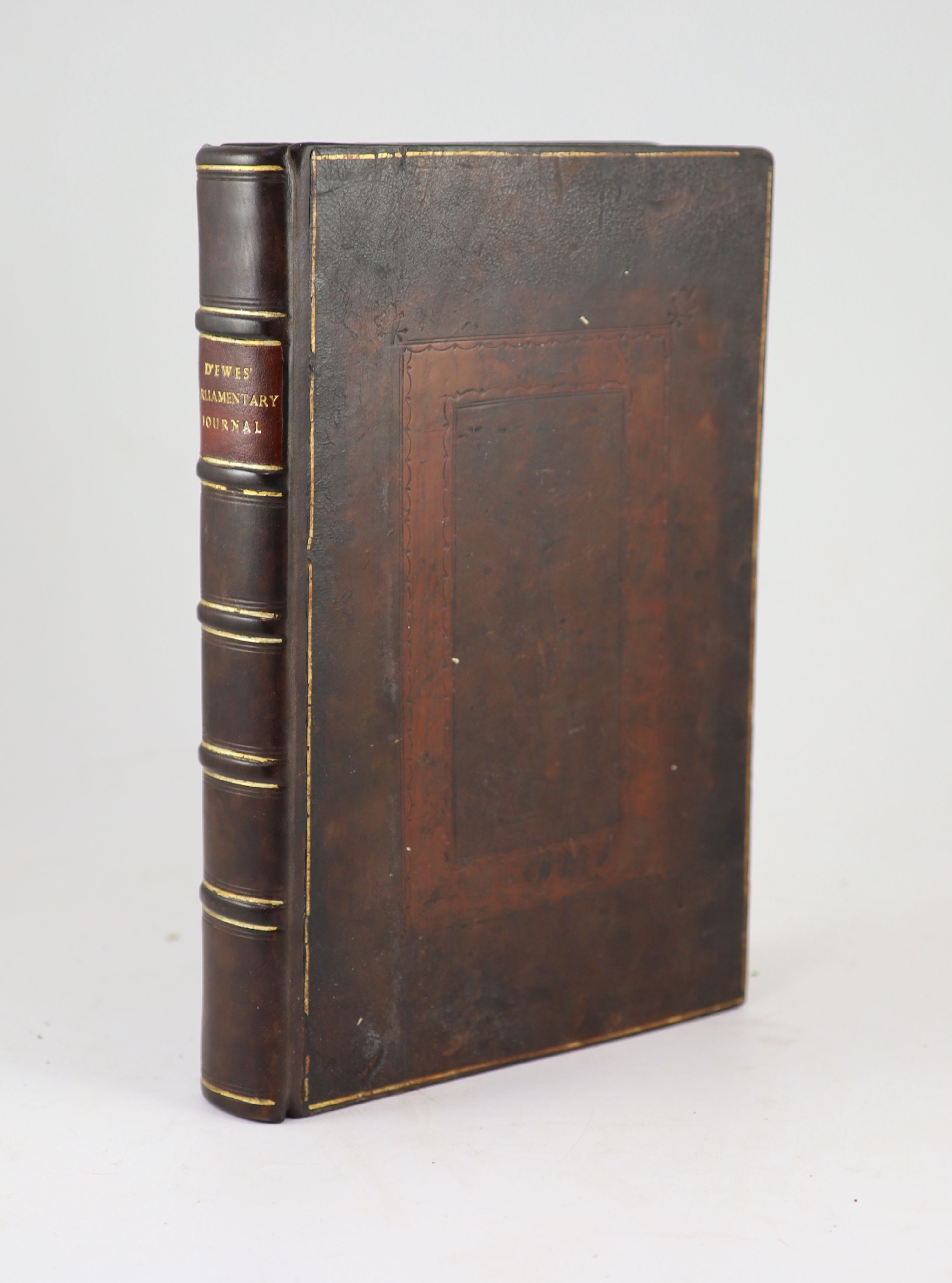 D’Ewes, Sir Simonds - A Compleat, (sic), Journal of the Votes, Speeches and Debates, both of the House of Lords and House of Commons throughout the whole reign of Queen Elizabeth… Large frontis of Queen Elizabeth in Parl